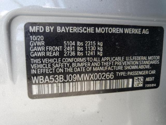 Photo 11 VIN: WBA53BJ09MWX00266 - BMW 540 I 