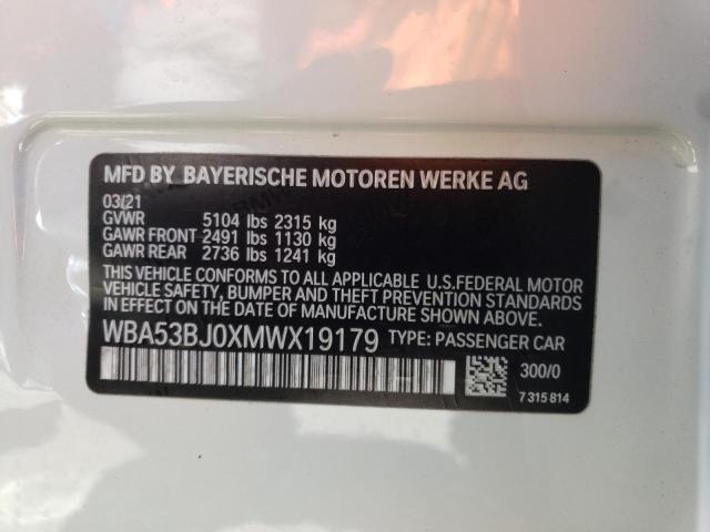 Photo 9 VIN: WBA53BJ0XMWX19179 - BMW 540 I 