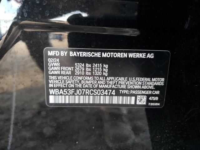 Photo 12 VIN: WBA53FJ07RCS03474 - BMW 530 XI 