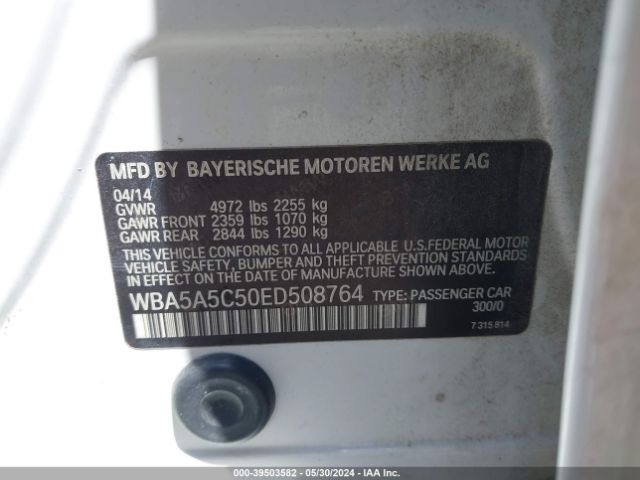 Photo 8 VIN: WBA5A5C50ED508764 - BMW 528I 