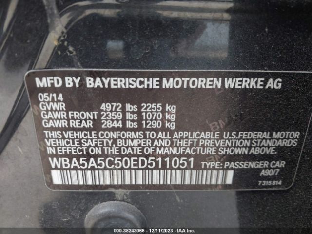 Photo 8 VIN: WBA5A5C50ED511051 - BMW 528I 