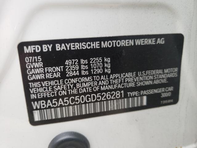 Photo 9 VIN: WBA5A5C50GD526281 - BMW 528I 