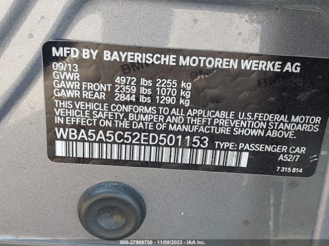 Photo 8 VIN: WBA5A5C52ED501153 - BMW 528I 