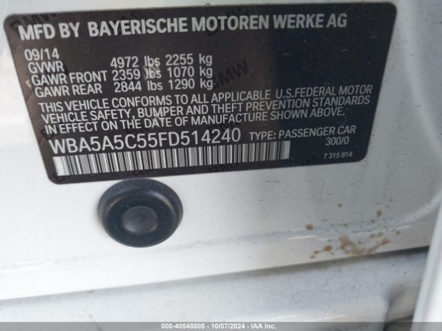 Photo 8 VIN: WBA5A5C55FD514240 - BMW 528I 