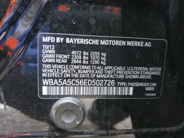 Photo 9 VIN: WBA5A5C56ED502726 - BMW 5 SERIES 