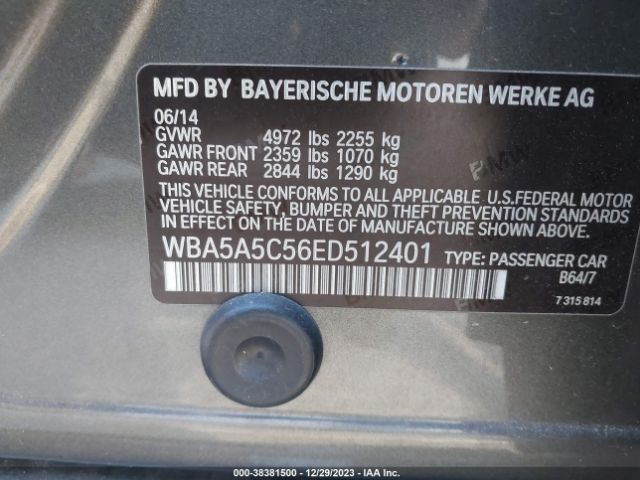 Photo 8 VIN: WBA5A5C56ED512401 - BMW 528 I 