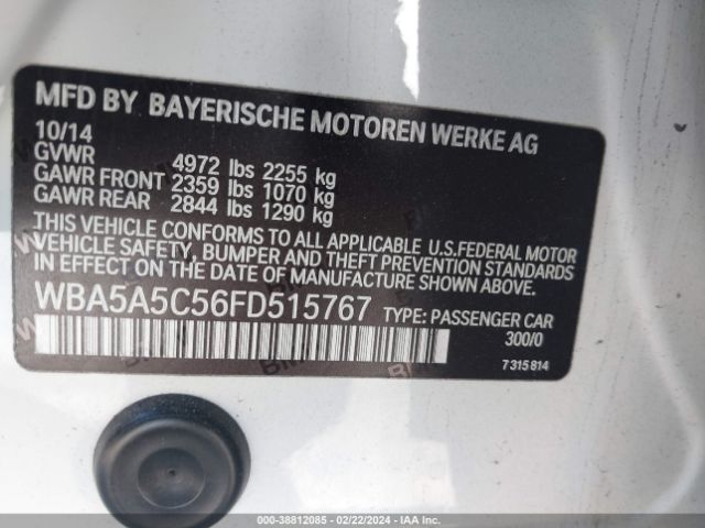 Photo 8 VIN: WBA5A5C56FD515767 - BMW 528I 