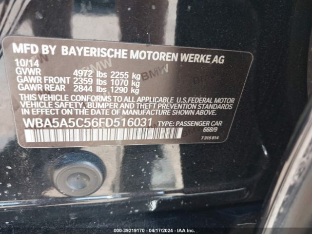 Photo 8 VIN: WBA5A5C56FD516031 - BMW 528I 