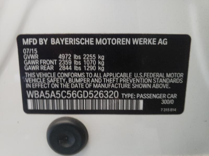 Photo 9 VIN: WBA5A5C56GD526320 - BMW 528 I 