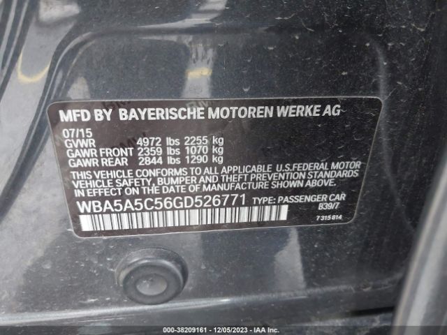 Photo 8 VIN: WBA5A5C56GD526771 - BMW 528I 