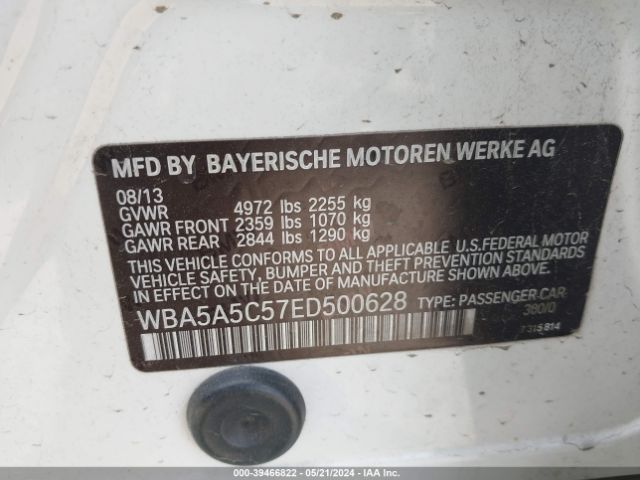 Photo 8 VIN: WBA5A5C57ED500628 - BMW 528I 