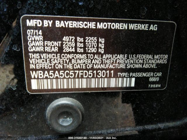 Photo 8 VIN: WBA5A5C57FD513011 - BMW 528I 