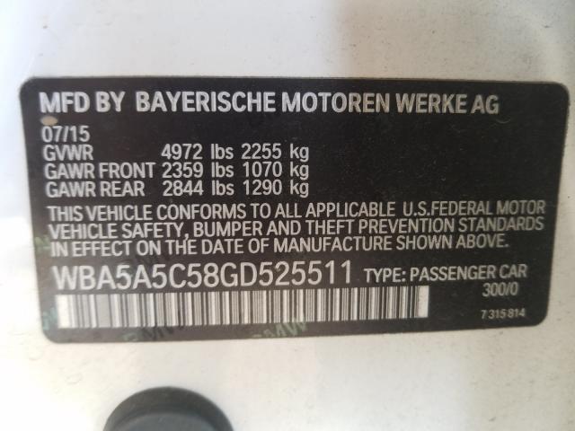 Photo 9 VIN: WBA5A5C58GD525511 - BMW 528 I 