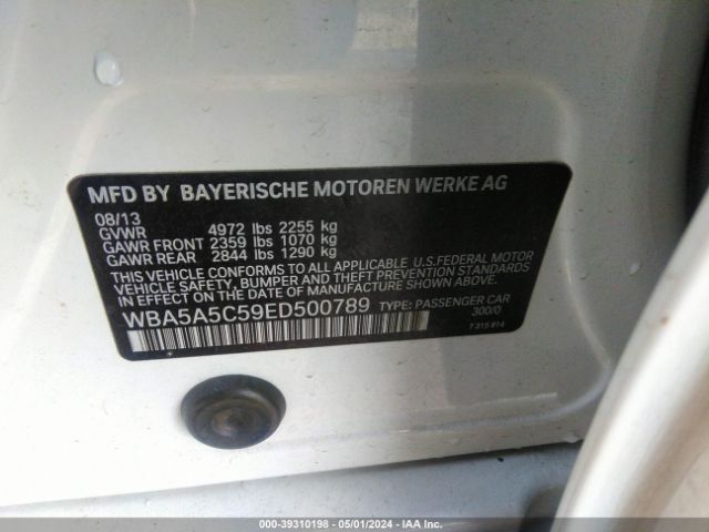 Photo 8 VIN: WBA5A5C59ED500789 - BMW 528I 