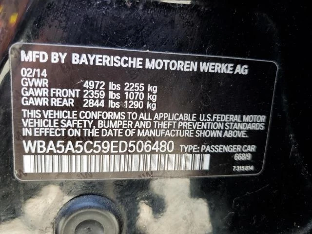 Photo 11 VIN: WBA5A5C59ED506480 - BMW 528 I 