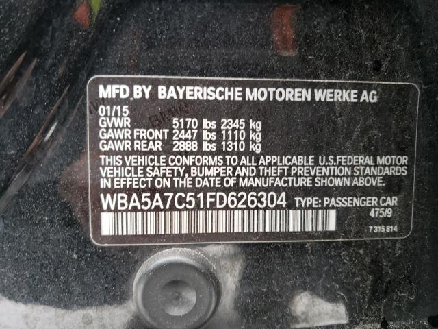 Photo 12 VIN: WBA5A7C51FD626304 - BMW 528XI 