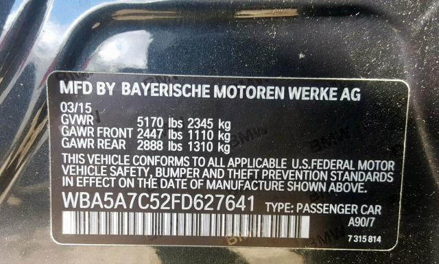 Photo 9 VIN: WBA5A7C52FD627641 - BMW 528 