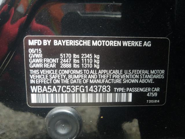 Photo 9 VIN: WBA5A7C53FG143783 - BMW 528 XI 