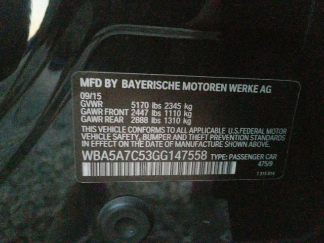 Photo 9 VIN: WBA5A7C53GG147558 - BMW 528 XI 