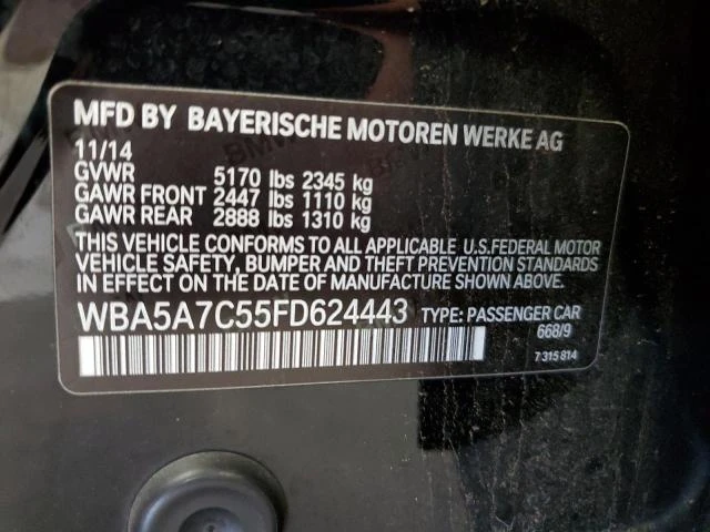 Photo 11 VIN: WBA5A7C55FD624443 - BMW 528 XI 