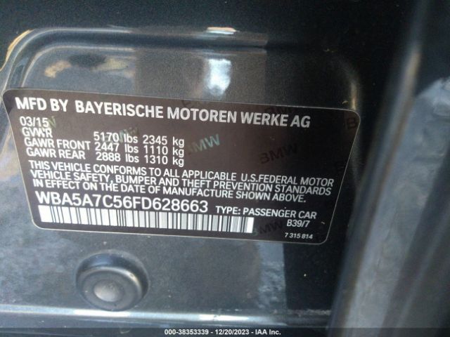 Photo 8 VIN: WBA5A7C56FD628663 - BMW 528I 