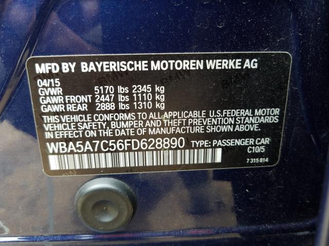 Photo 9 VIN: WBA5A7C56FD628890 - BMW 528 XI 