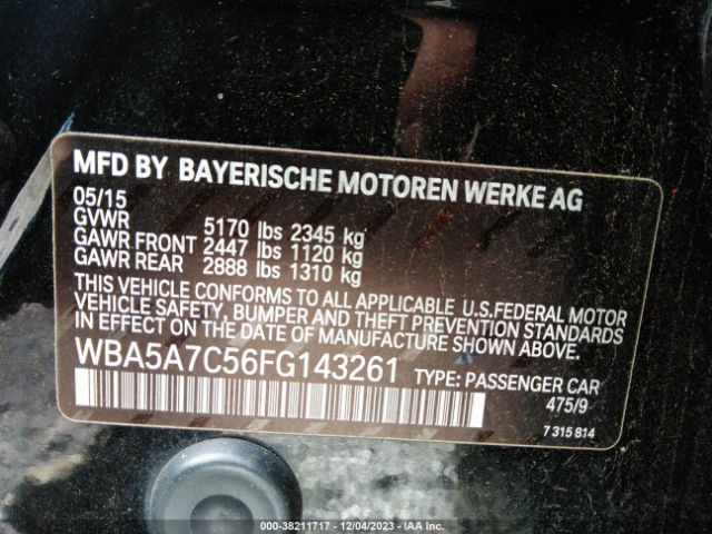 Photo 8 VIN: WBA5A7C56FG143261 - BMW 528I 