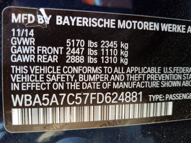 Photo 9 VIN: WBA5A7C57FD624881 - BMW 528XI 