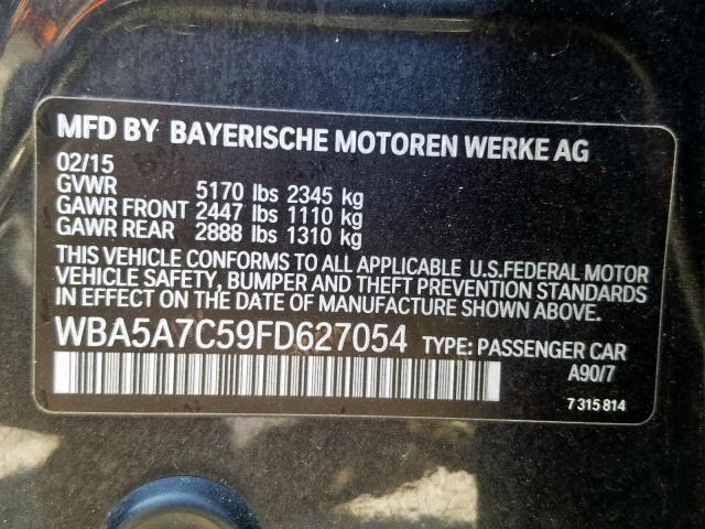 Photo 9 VIN: WBA5A7C59FD627054 - BMW 528 XI 