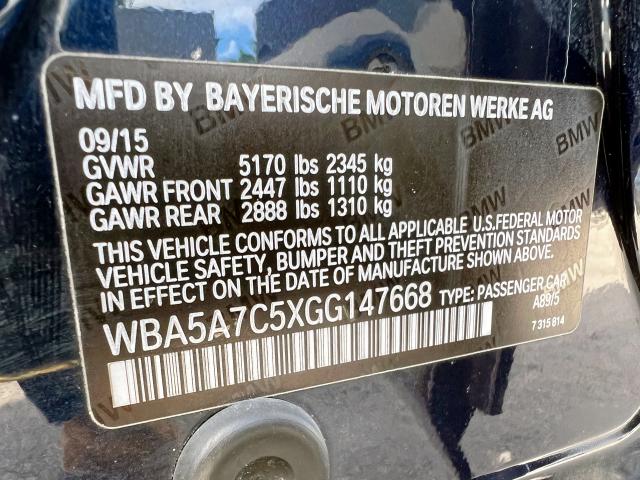 Photo 9 VIN: WBA5A7C5XGG147668 - BMW 528 XI 