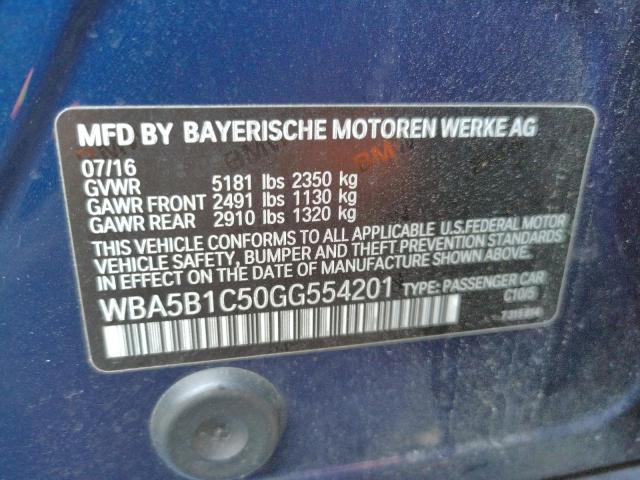 Photo 9 VIN: WBA5B1C50GG554201 - BMW 535 I 