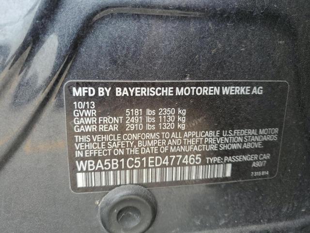 Photo 11 VIN: WBA5B1C51ED477465 - BMW 5 SERIES 