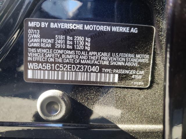 Photo 9 VIN: WBA5B1C52EDZ37040 - BMW 5 SERIES 