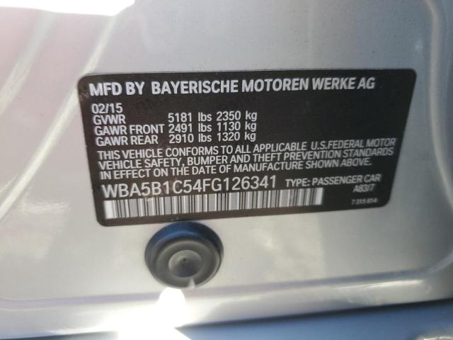 Photo 11 VIN: WBA5B1C54FG126341 - BMW 5 SERIES 