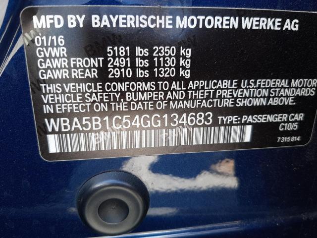 Photo 11 VIN: WBA5B1C54GG134683 - BMW 535 I 