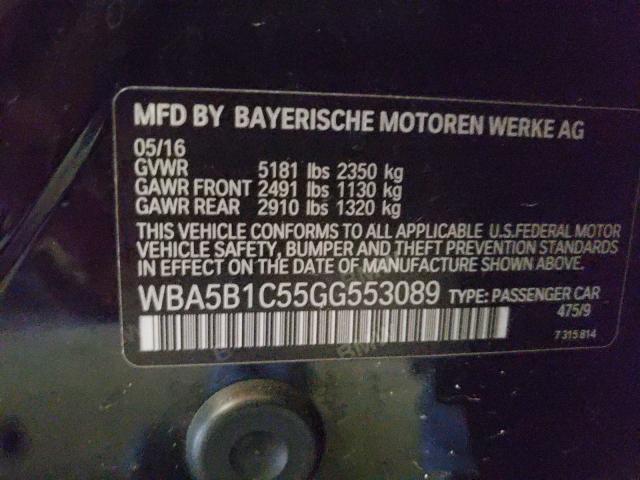 Photo 9 VIN: WBA5B1C55GG553089 - BMW 535 I 