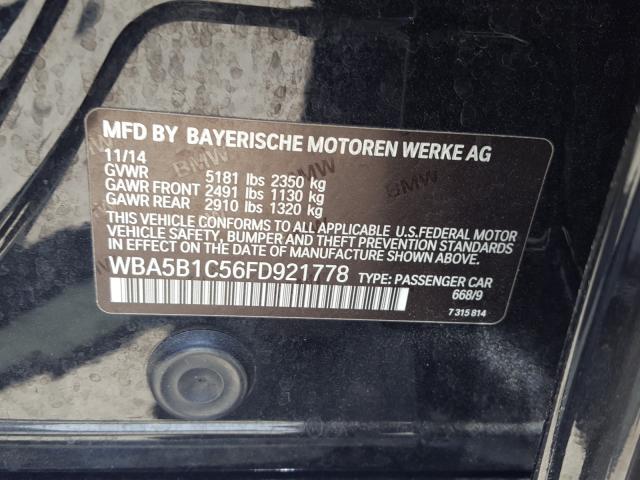 Photo 9 VIN: WBA5B1C56FD921778 - BMW 5 SERIES 