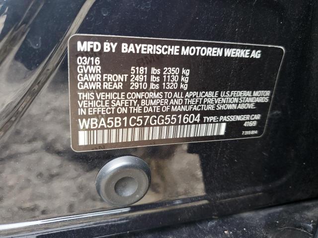 Photo 12 VIN: WBA5B1C57GG551604 - BMW 535 I 