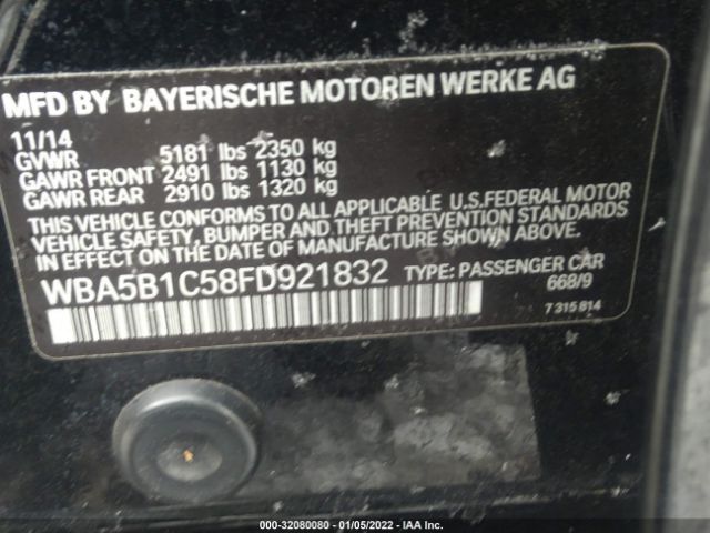 Photo 8 VIN: WBA5B1C58FD921832 - BMW 5 