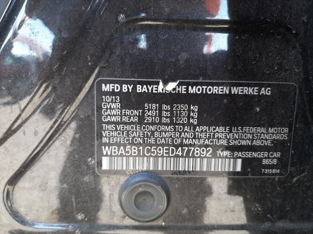 Photo 9 VIN: WBA5B1C59ED477892 - BMW 5 SERIES 