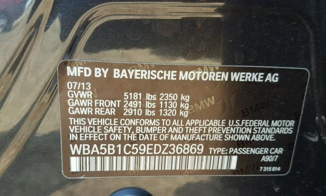 Photo 9 VIN: WBA5B1C59EDZ36869 - BMW 535 