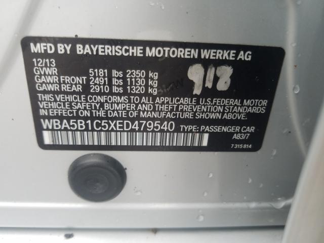 Photo 9 VIN: WBA5B1C5XED479540 - BMW 535I 