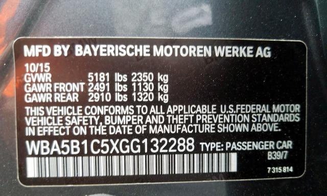 Photo 9 VIN: WBA5B1C5XGG132288 - BMW 535 