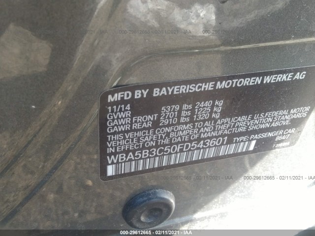 Photo 8 VIN: WBA5B3C50FD543601 - BMW 5 