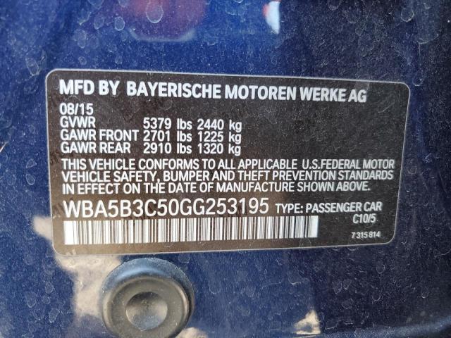 Photo 11 VIN: WBA5B3C50GG253195 - BMW 535 XI 