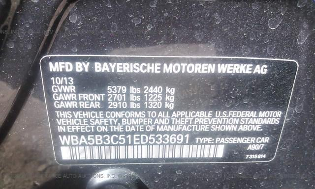 Photo 8 VIN: WBA5B3C51ED533691 - BMW 535XI 