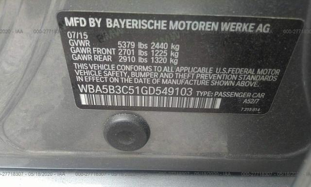 Photo 8 VIN: WBA5B3C51GD549103 - BMW 535 