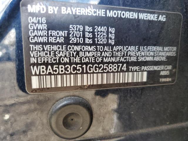 Photo 11 VIN: WBA5B3C51GG258874 - BMW 535 XI 