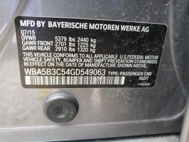 Photo 9 VIN: WBA5B3C54GD549063 - BMW 535 XI 