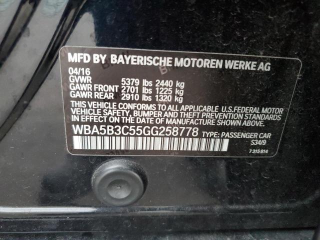 Photo 11 VIN: WBA5B3C55GG258778 - BMW 5 SERIES 